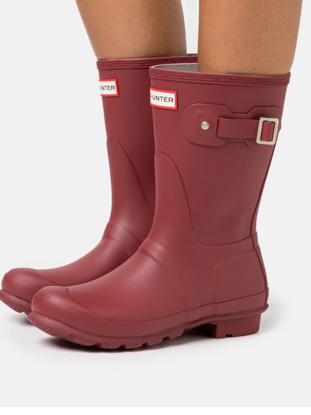 Hunter Women’s Short Rain Boots - Wine Red